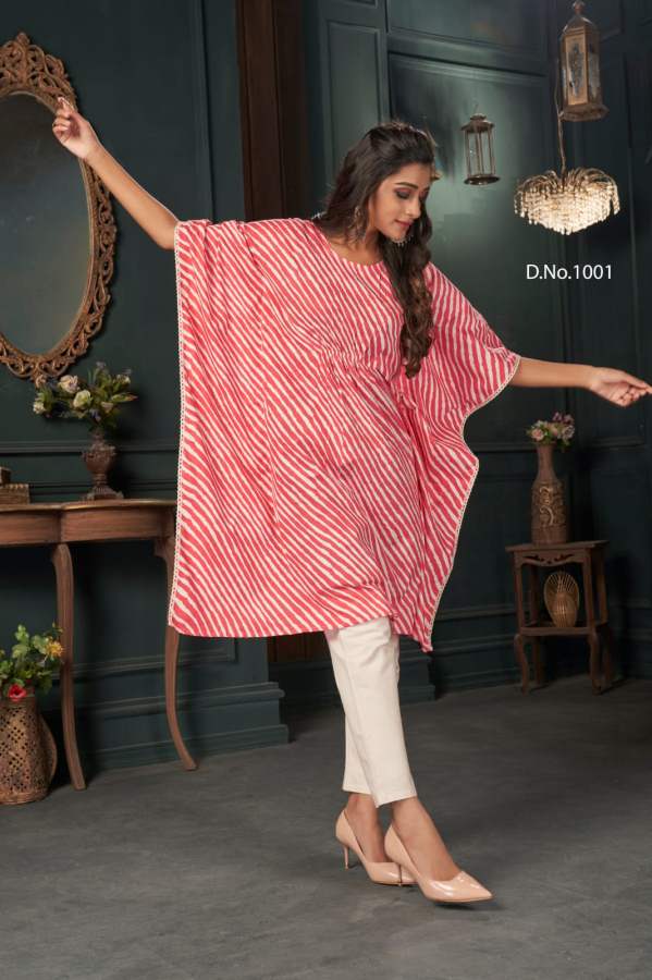 Banwery Kaftans Fancy Ethnic Wear Designer Cotton Kaftan Kurti Collection
